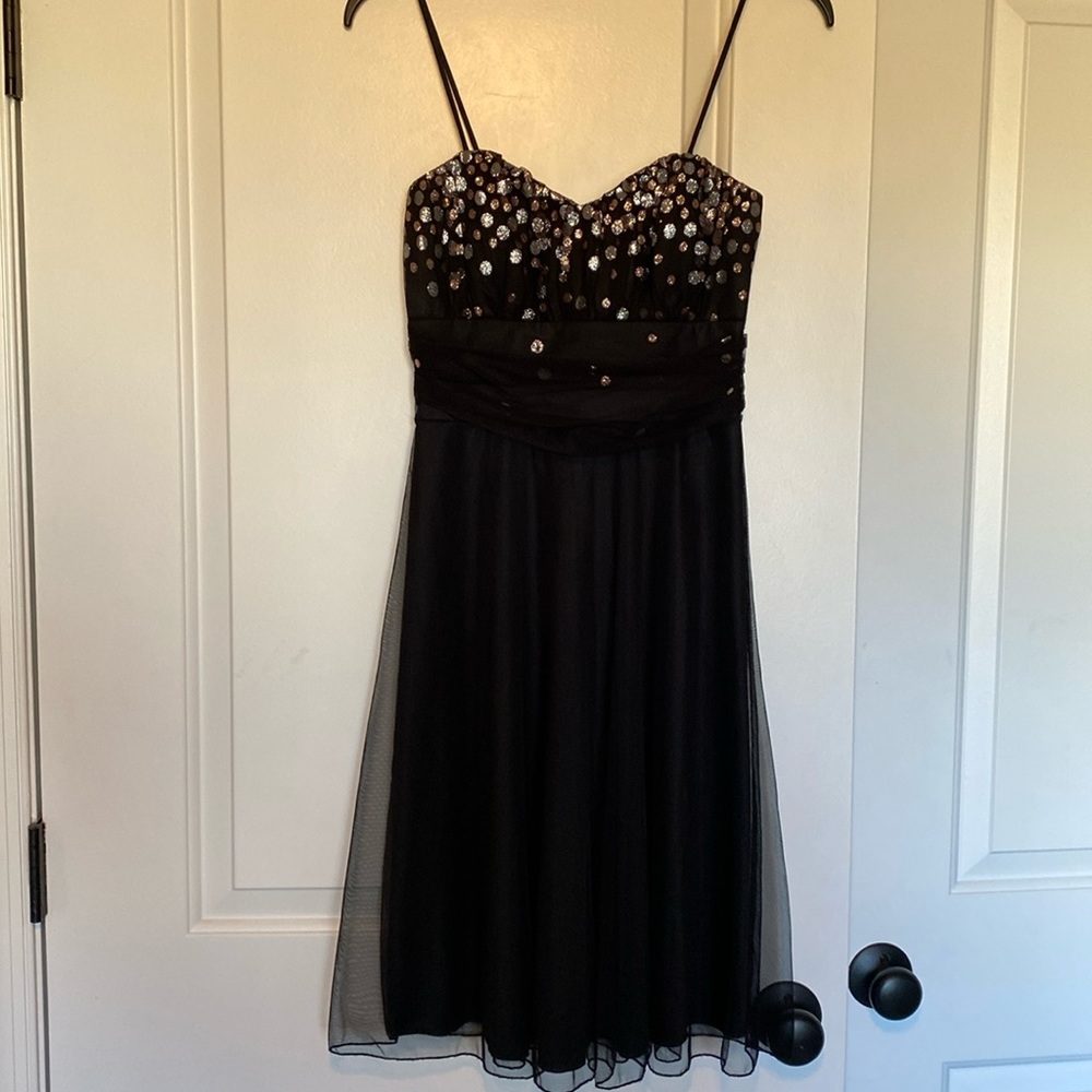 Kiki size S black Homecoming or prom/ party dress.  Spaghetti straps